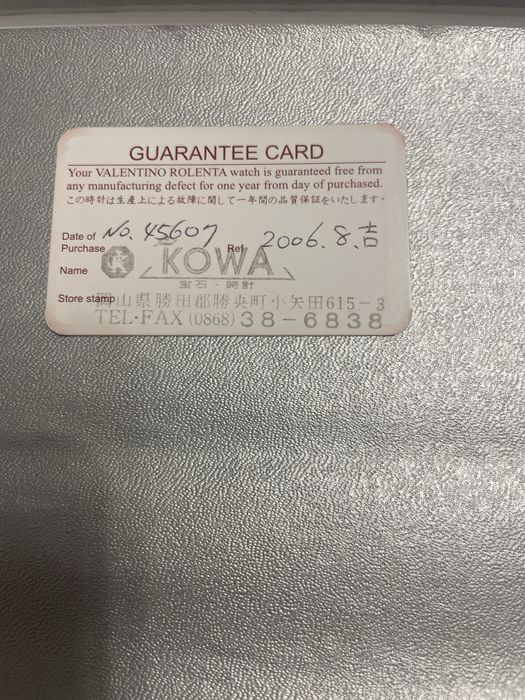 Vand ceas Valentino Rolenta original cu certificat