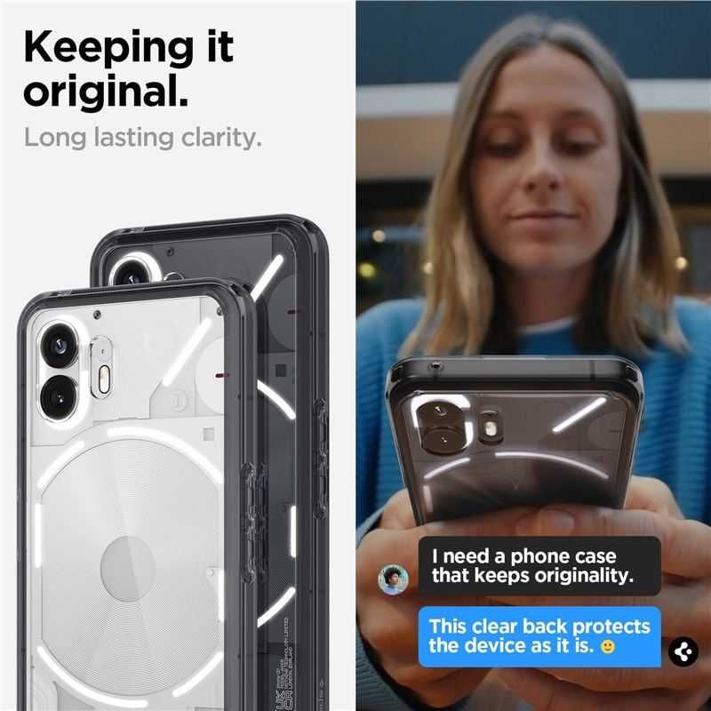 Калъф за Nothing Phone (2) Spigen Hybrid Smoked
