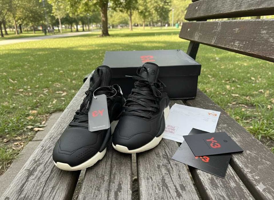 Adidasi Y3 Kaiwa Negru - Adidasi Premim Piele naturala