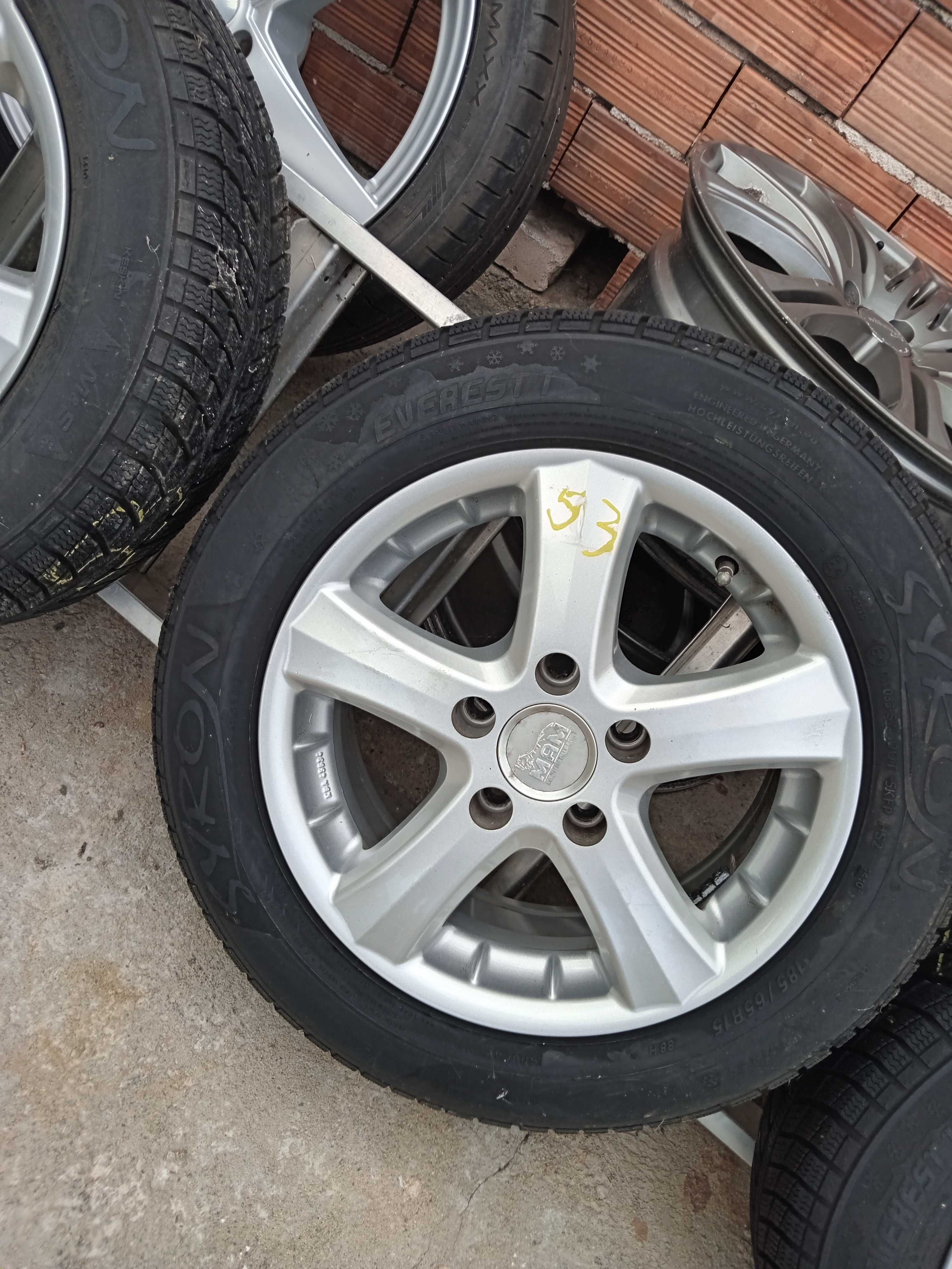 Лети джанти 15" 5х112 Гуми 185/65/15