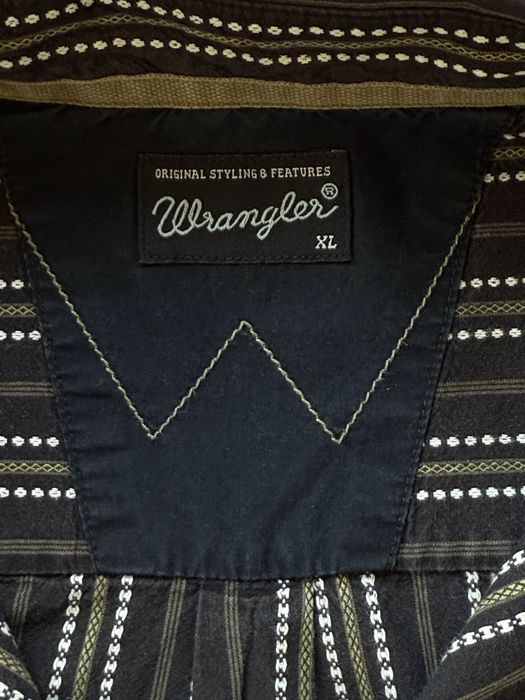 Camasa WRANGLER Maneca Lunga Western Negru Barbati | Marime XL