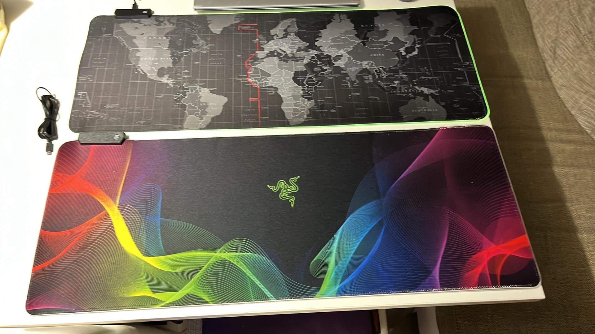 Геймърски пад подложка мишка gaming mousepad Razer,AsusRog RGB 80x30см