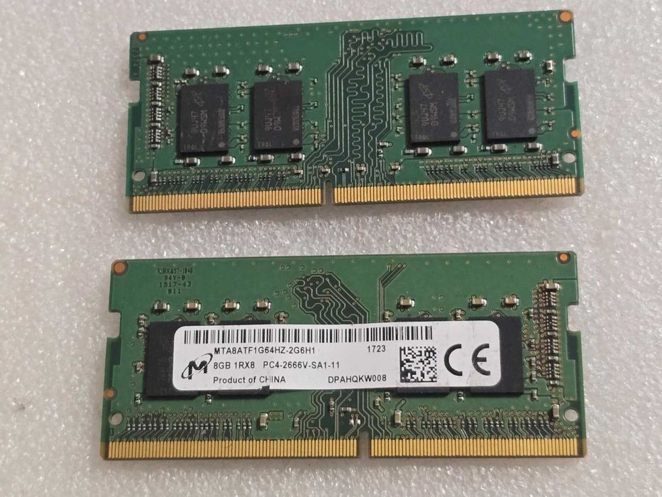 Memorie RAM laptop Micron 8GB DDR4 2400Mhz PC4 SODIMM - MTA8ATF1G64HZ