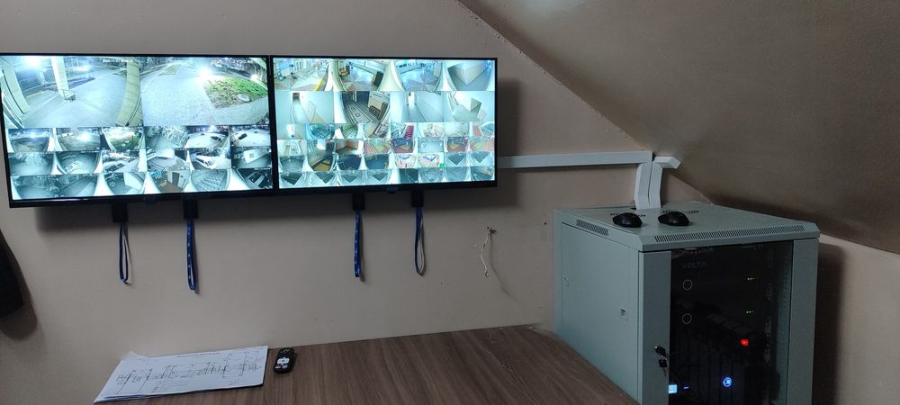 Монтаж систем видеонаблюдения, пожарной сигнализации, домофона, и т.д.