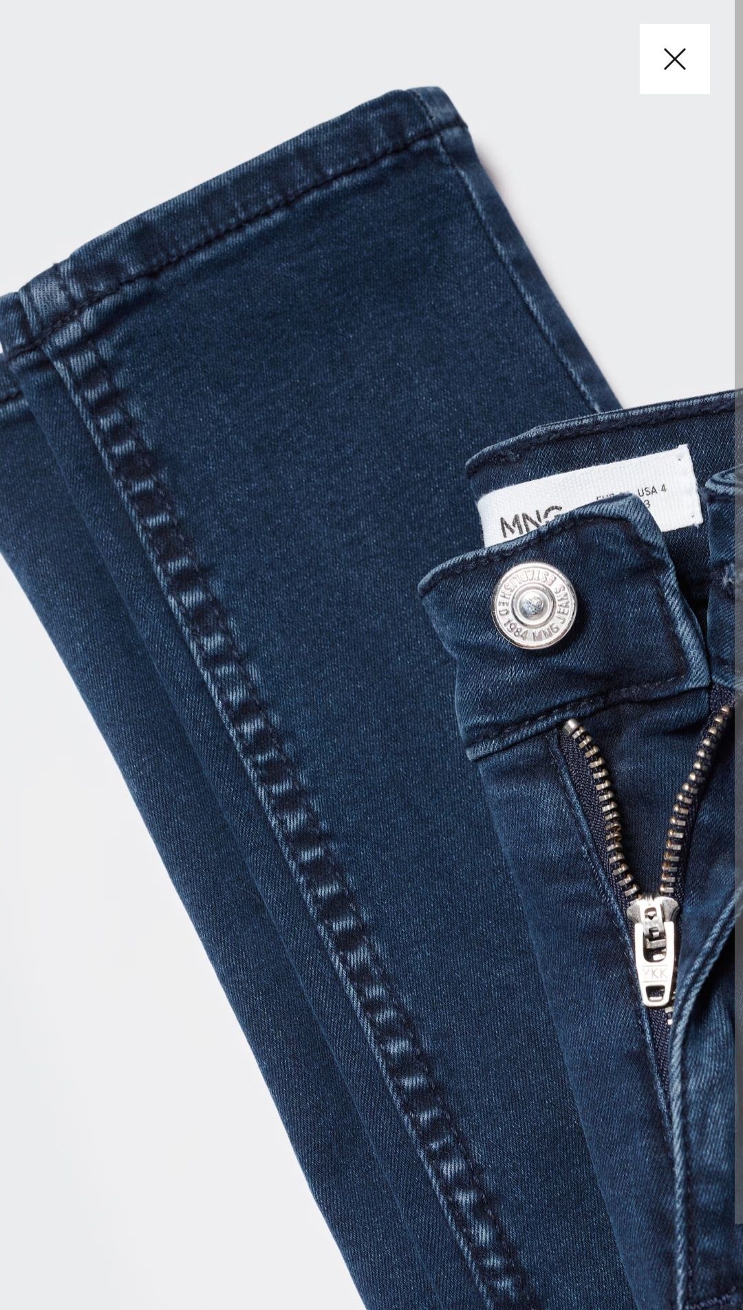 Тесни дънки push up Mango