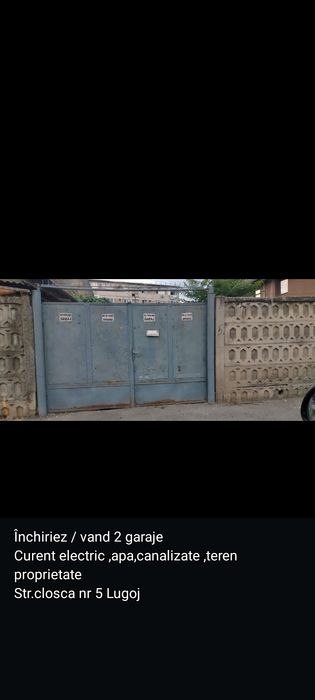 Vand / închiriez garaj metalic