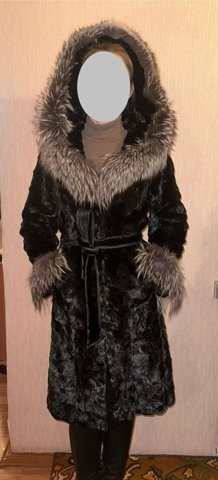 Шуба норковая кусочками