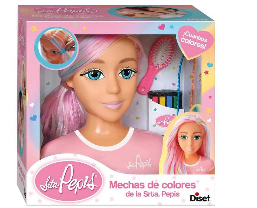 Diset - Șuvițe Miss Colorate, Pepis, Coafură Bust