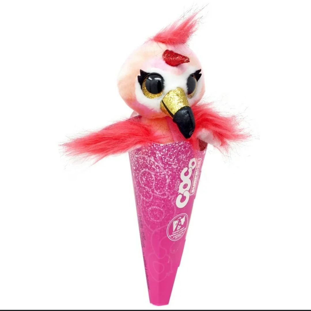 Plush Coco Cone Surprise Unicorn Flamingo si figurina Zuru