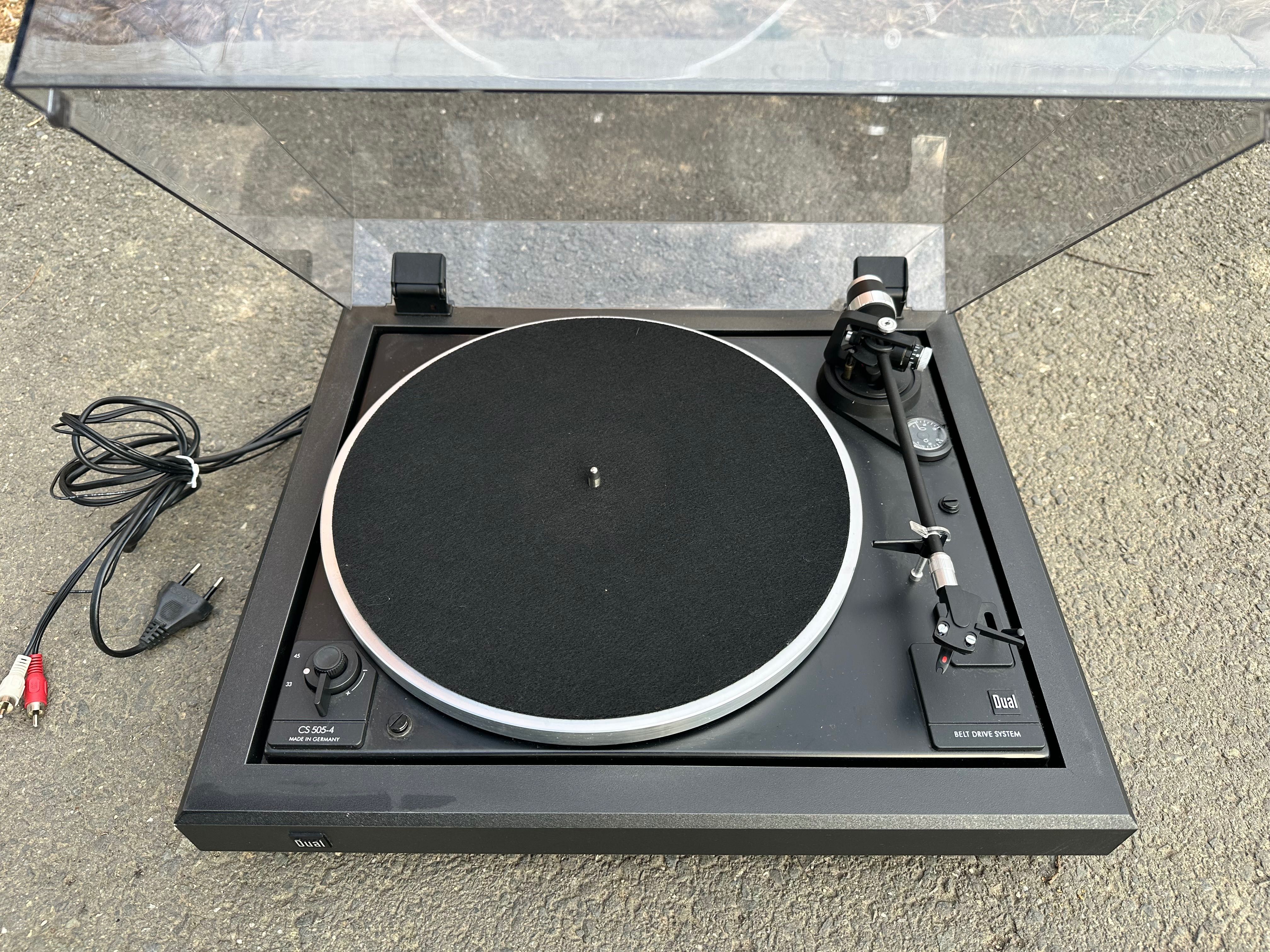 Dual CS 505-4 pickup turntable vintage