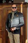 Sacou blazer slim 25 XL de lux Tom Rusborg lana Herringbone 100 %