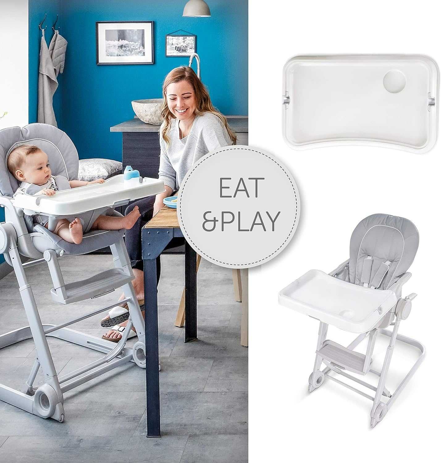 Детски стол за хранене 2 в 1