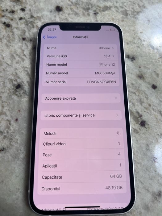 iPhone 12 64GB alb