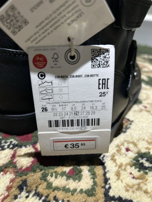 Детские ботинки ZARA