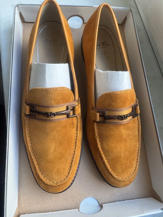 Лоферы женские замшевые