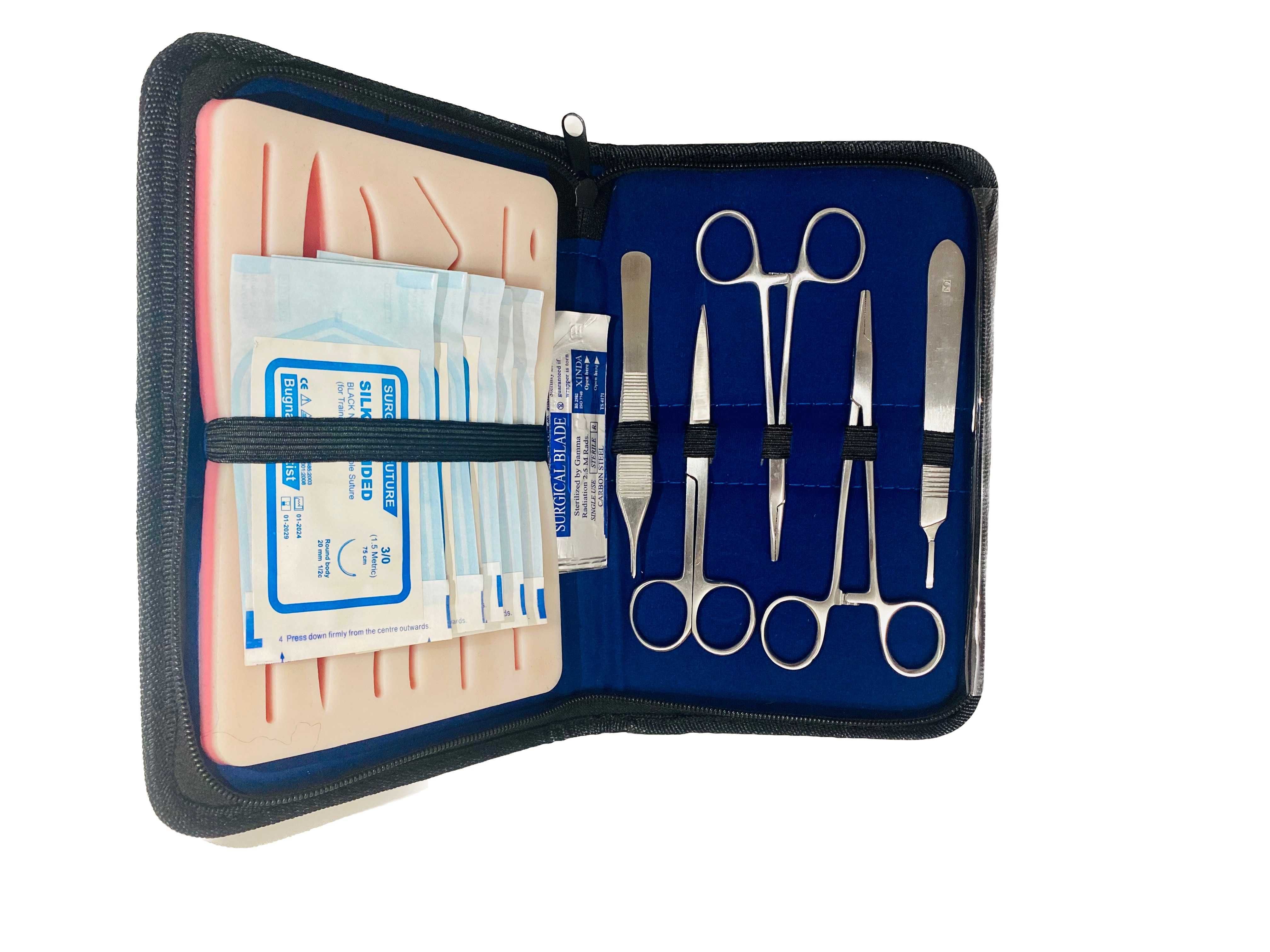 Kit profesional pentru suturi chirurgicale, Suture Expert, Albastru