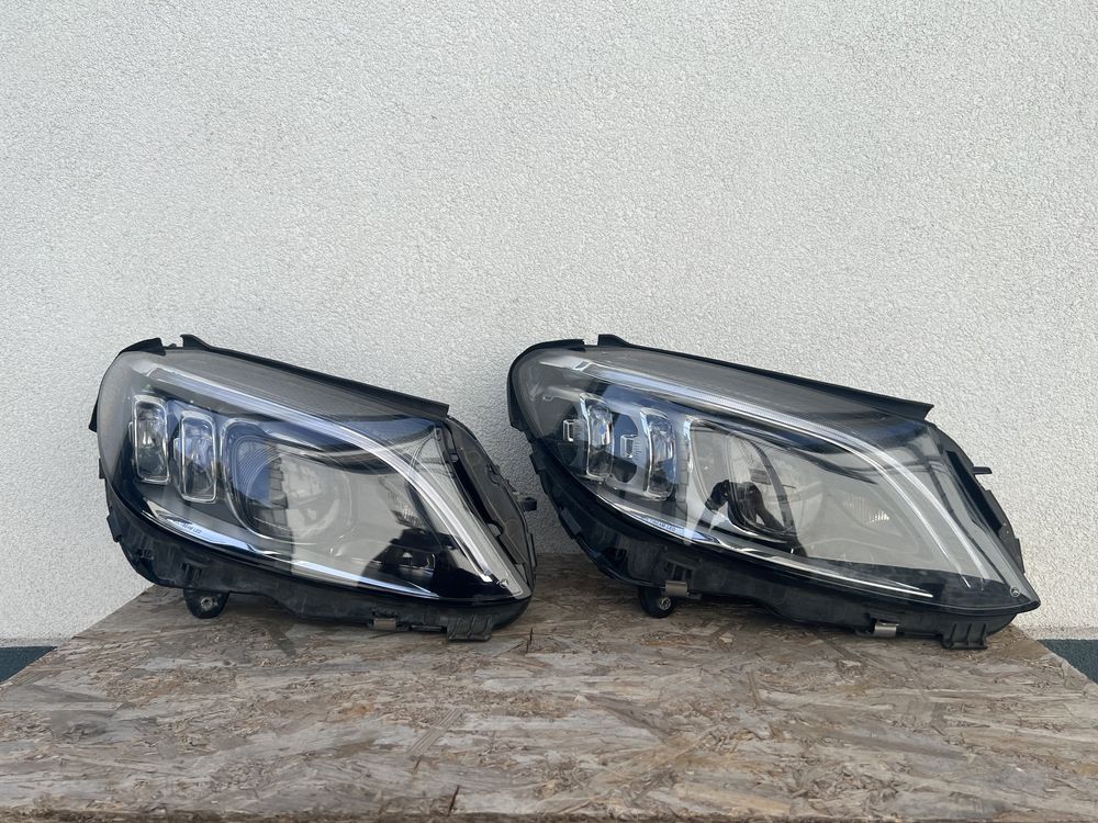 Far dreapta Mercedes C Class W205 LED Multibeam Facelift 2018-2021