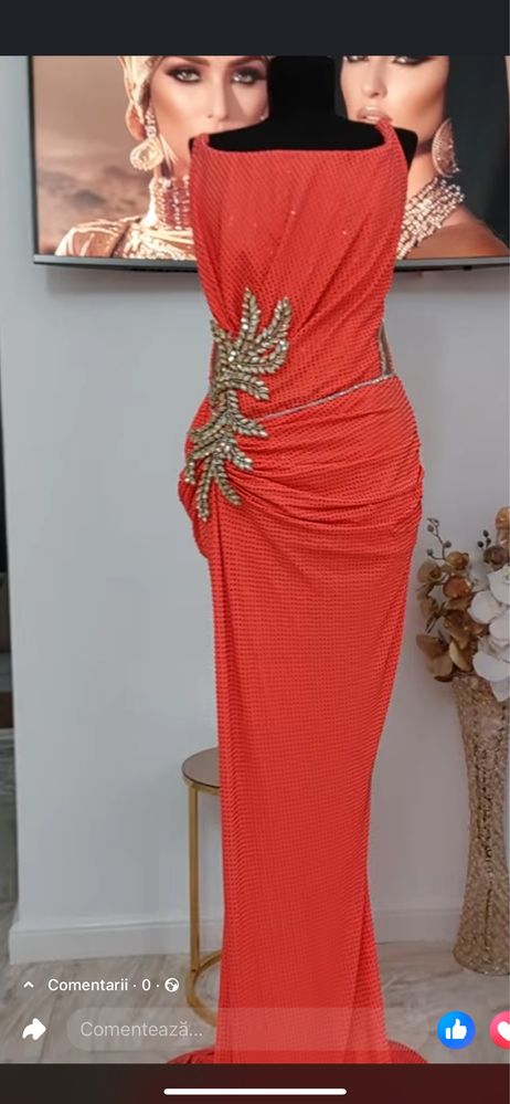 Rochie adusa din kosovo marimea 40 este pe corset