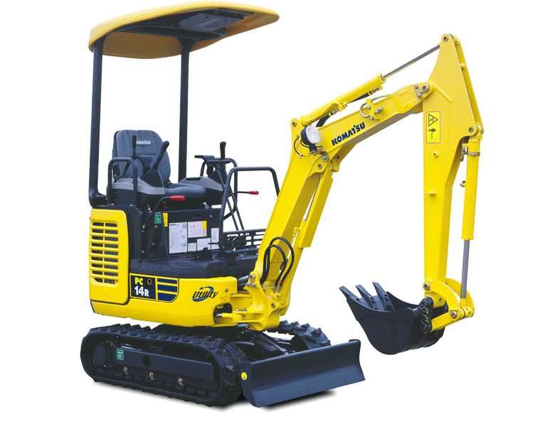 Stickere autocolante Komatsu PC16R PC14R PC27R PC15R PC12R PC20R