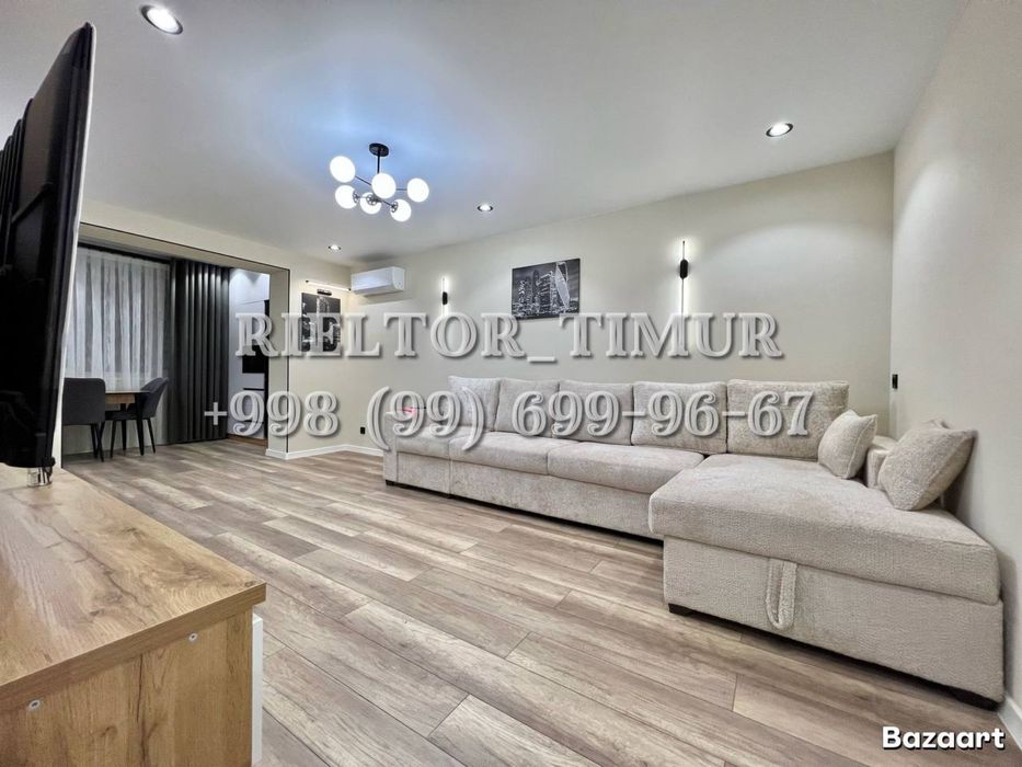 Академ городок 3/3/5 70м2 с ремонтом мебель и техника