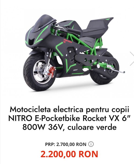 Vând motocicletă electrică copii