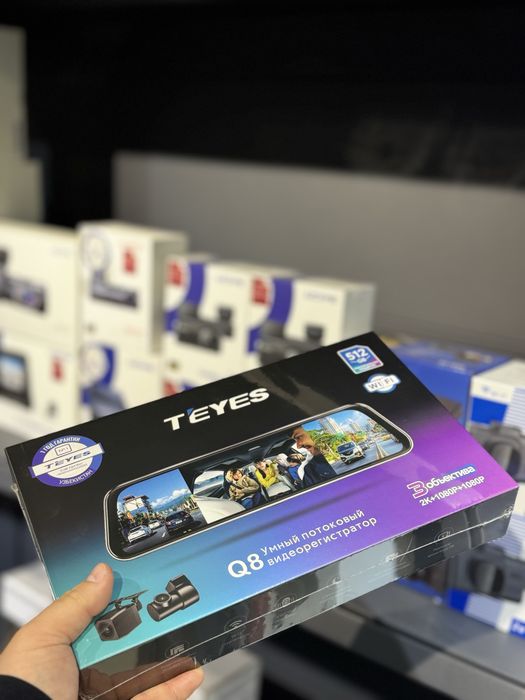 Teyes 3 в 1 Wifi 2K видео регистратор модель Q8