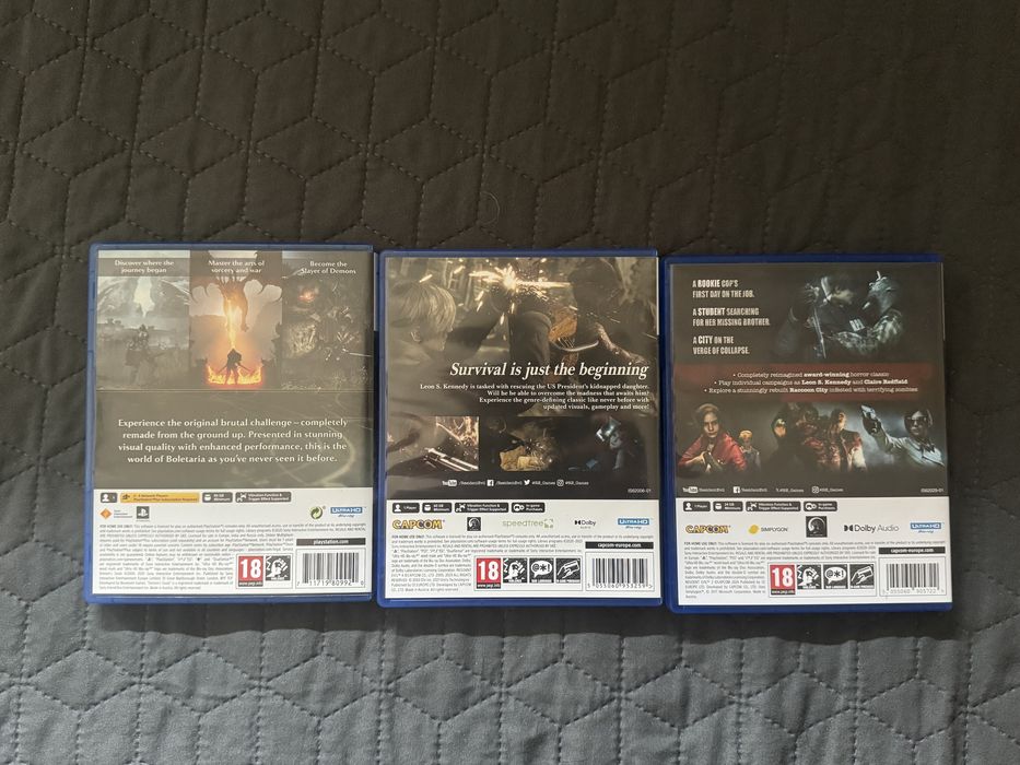 Demon's Souls Resident Evil 4 и Resident Evil 2 PS5 playstation