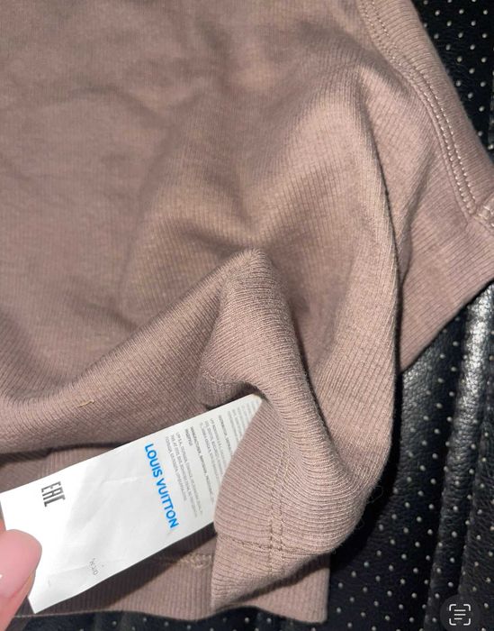 кафяв топ ЛВ рипс кроп къс потник louis vuitton летен