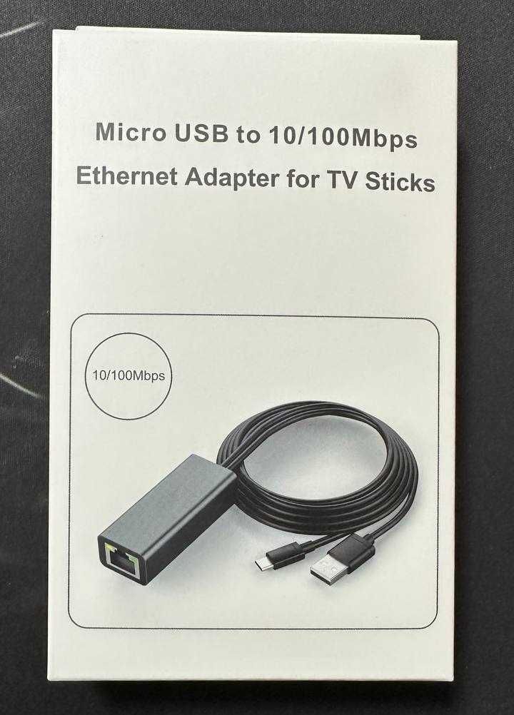 Адаптер переходник с Micro USB на Ethernet LAN RJ45