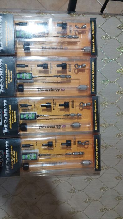 Set 4 swingere solsr titanium + 4greutati de 30g+ 4 cap wite nite glow