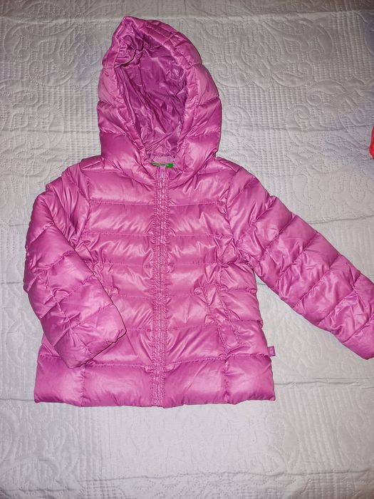 Geaca roz fetite 2-4ani Unite Color of Benetton