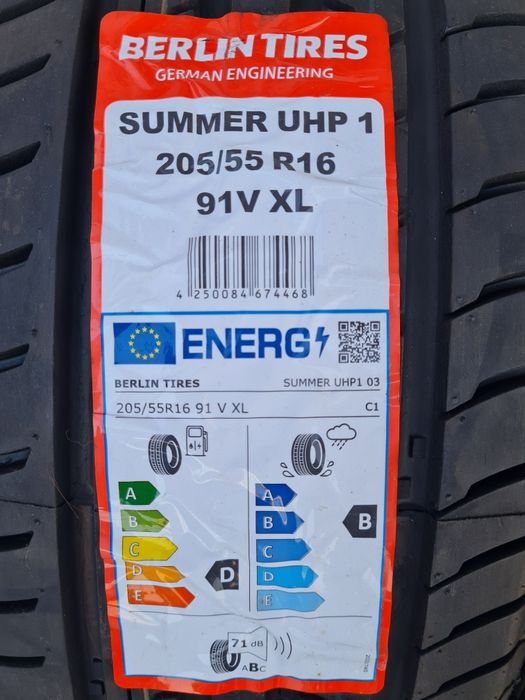 Нови летни гуми 4 броя BERLIN Summer UHP1 205 55 R16 дот 1121