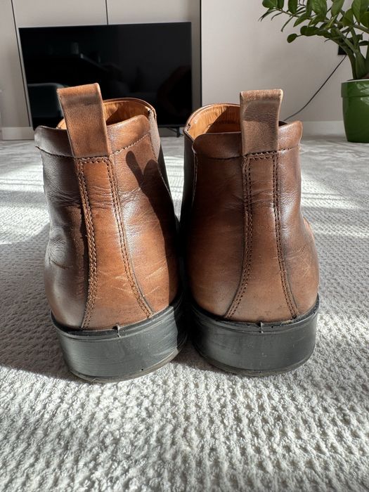 Кожанные ботинки Ecco