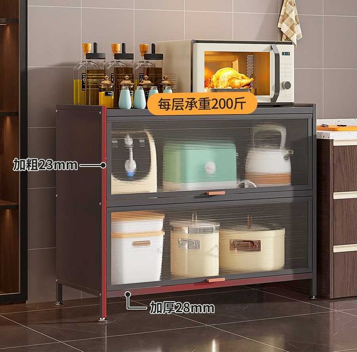 Oshxona uchun metall shkaf eshiklari ichkariga kiradi