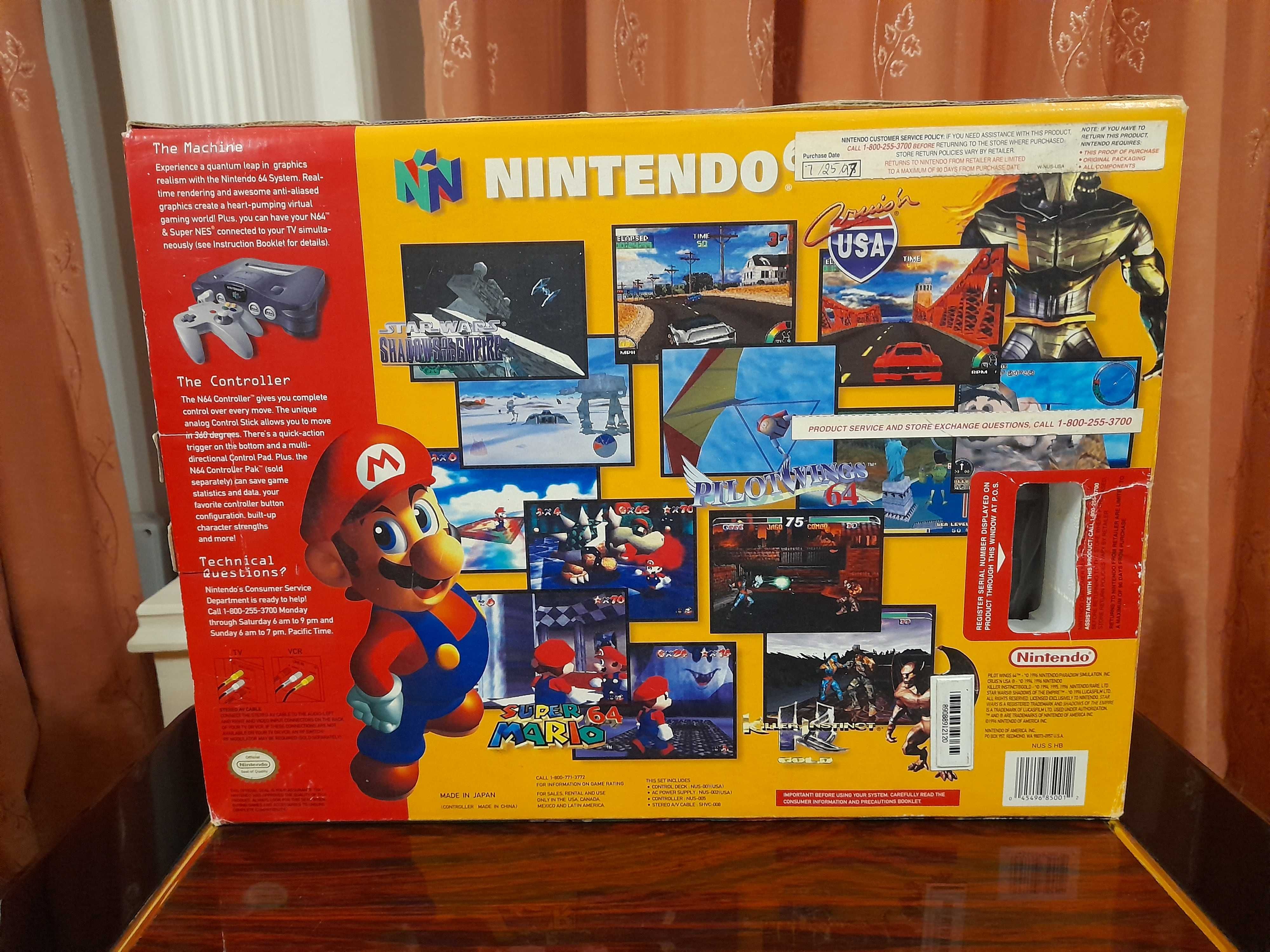 Nintendo 64 оригинал абсолютно новая