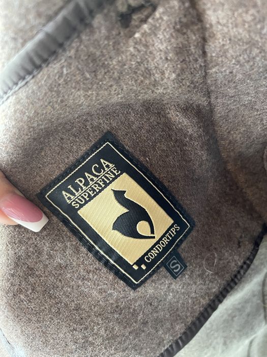 Vand Palton din Lana Alpaca si Blana de Vulpe aurie Goldfox