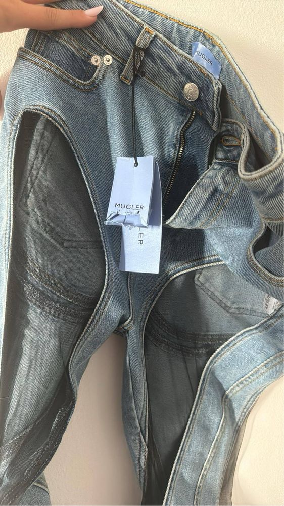 Blugi mugler autentici noi cu eticheta
