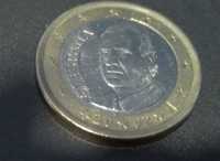 Moneda 1 euro - Juan Carlos Spania - An 2002 -- cel mai mic pret