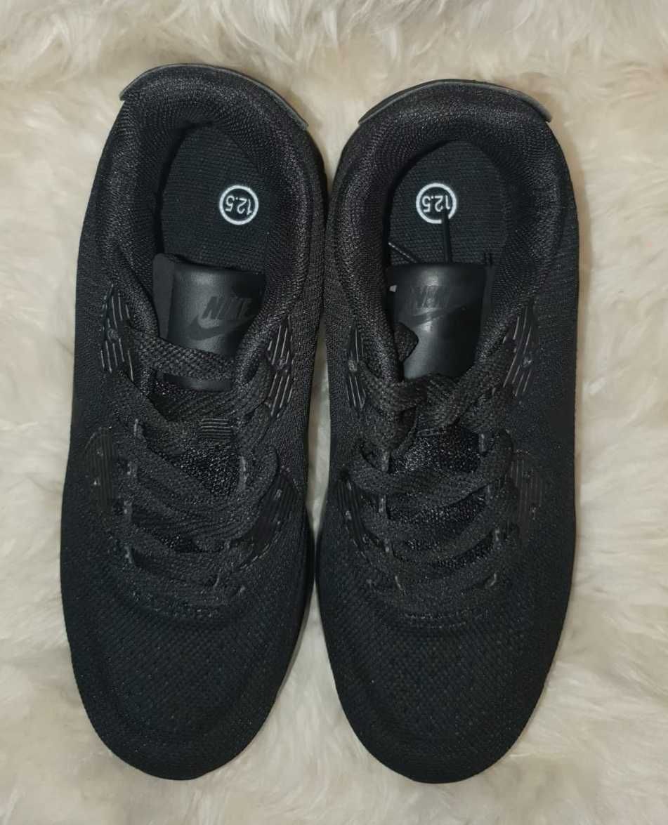 Pantofi sport copii Nike AirMax 90 negri cu perna de aer masura 31 noi