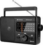 Retekess TR626 Преносимо AM FM радио с Bluetooth