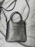 MIU MIU Ivy Denim Bag Smaall Black