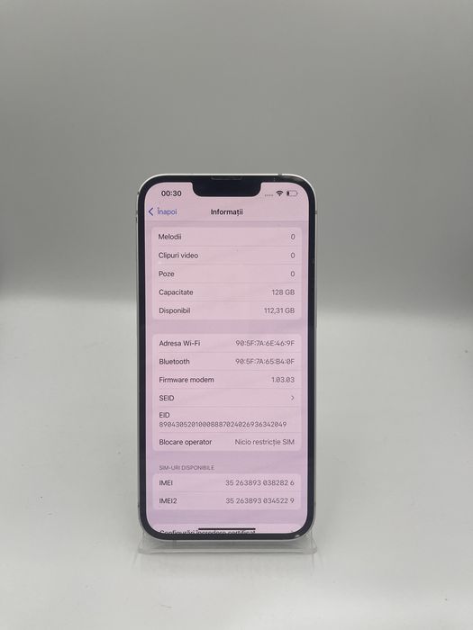 Iphone 16e 128GB / 100% BAT (104C) #47283