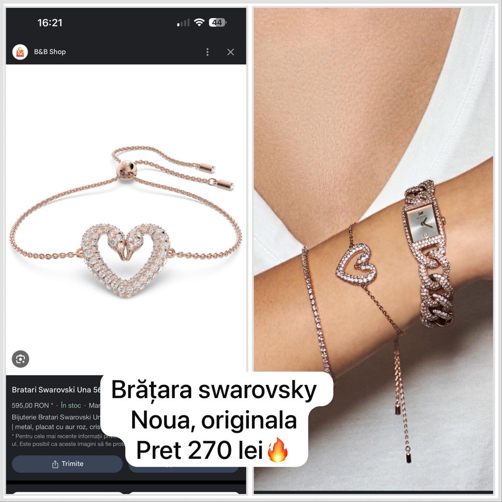 Bijuterii SWAROVSKY, noi, originale, in ambalaj original