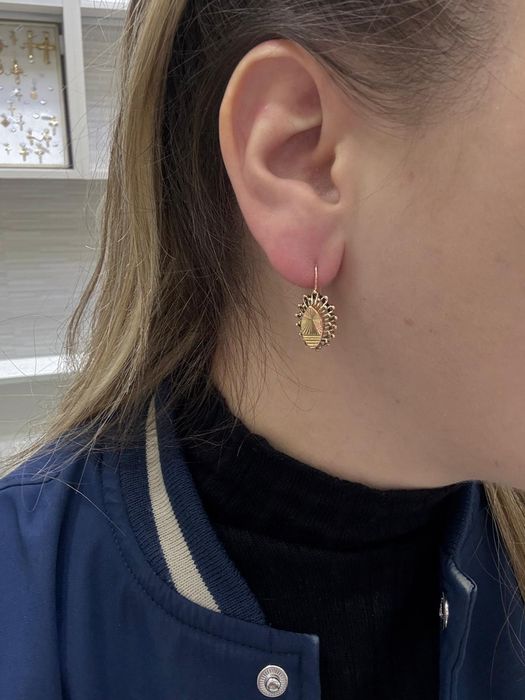 Cercei vechi din aur14k
