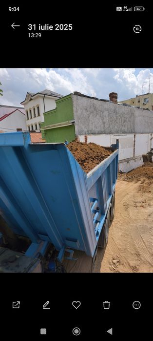 Transport pământ umplutura, încărcătură fundație, teren, moluz,demolez