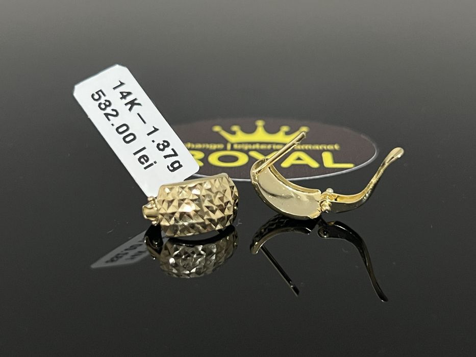 Bijuteria Royal CB : Cercei aur 14k 1,37 grame