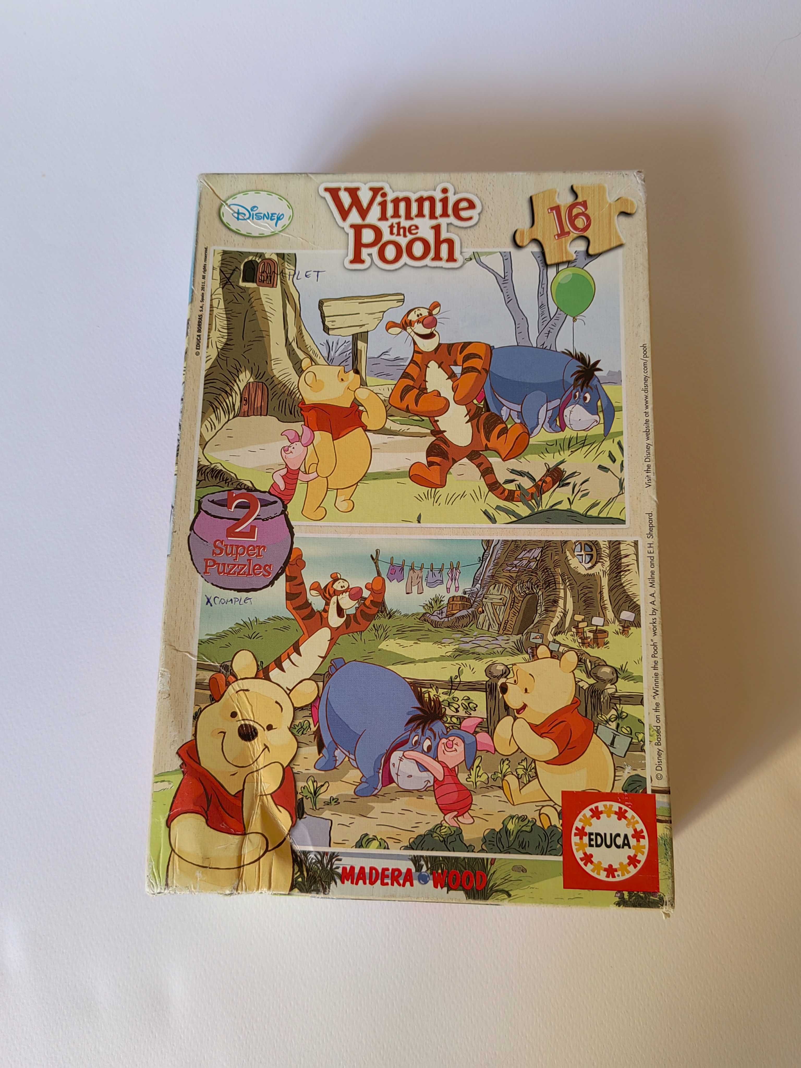 Puzzle din lemn cu  Winnie the Pooh