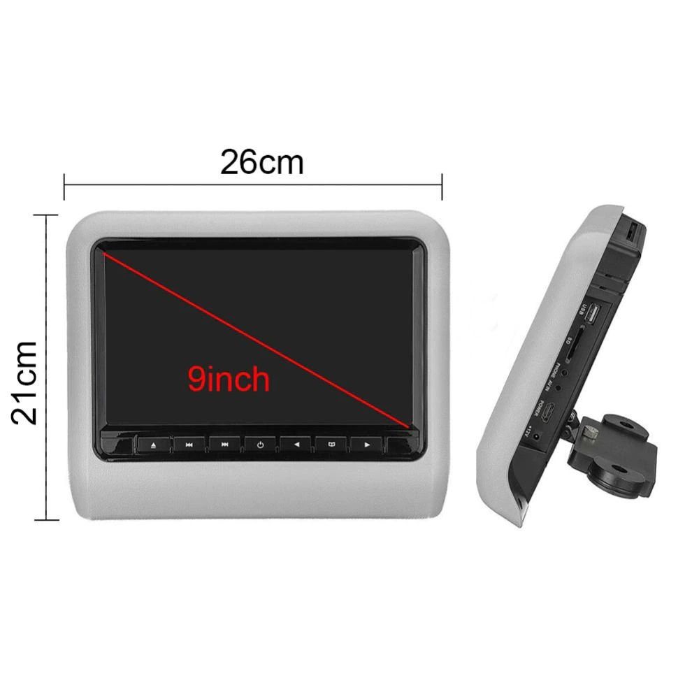 Подглавник 9 инча Облегалка за глава монитор задната седалка LCD екран