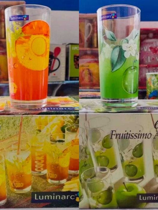 Стаканы\наборы\графин\кружка\блюдо, Luminarc, рюмки, новое