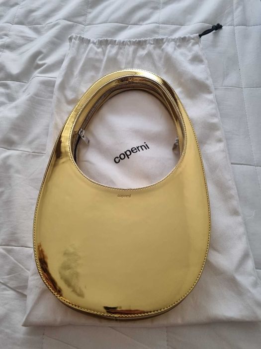 Оригинална чанта Coperni Metallic Swipe Bag (Gold)